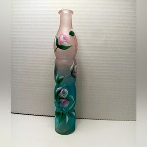 Vintage beautifully painted rose vase